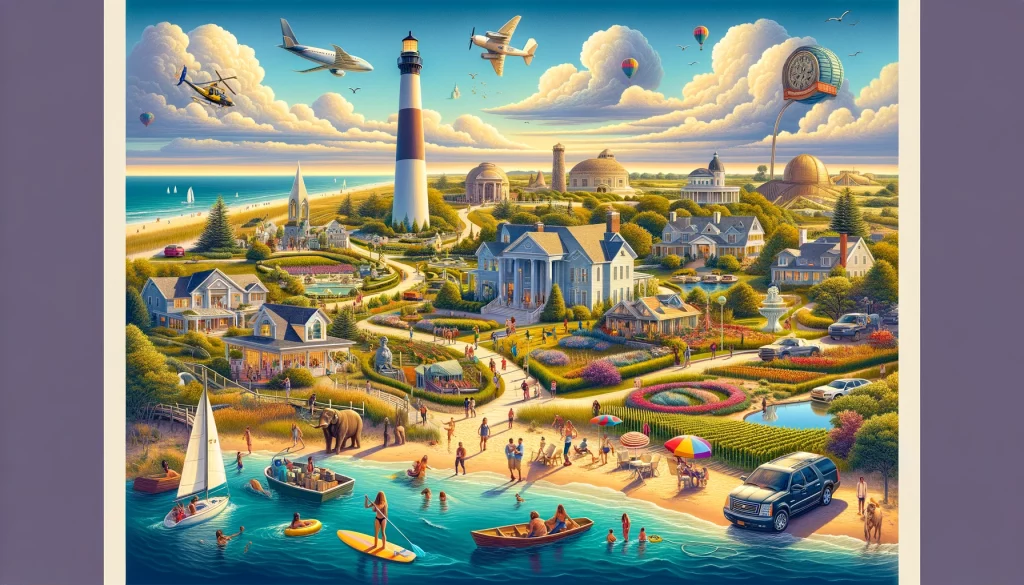 attractions and unique characteristics of Long Island, New York